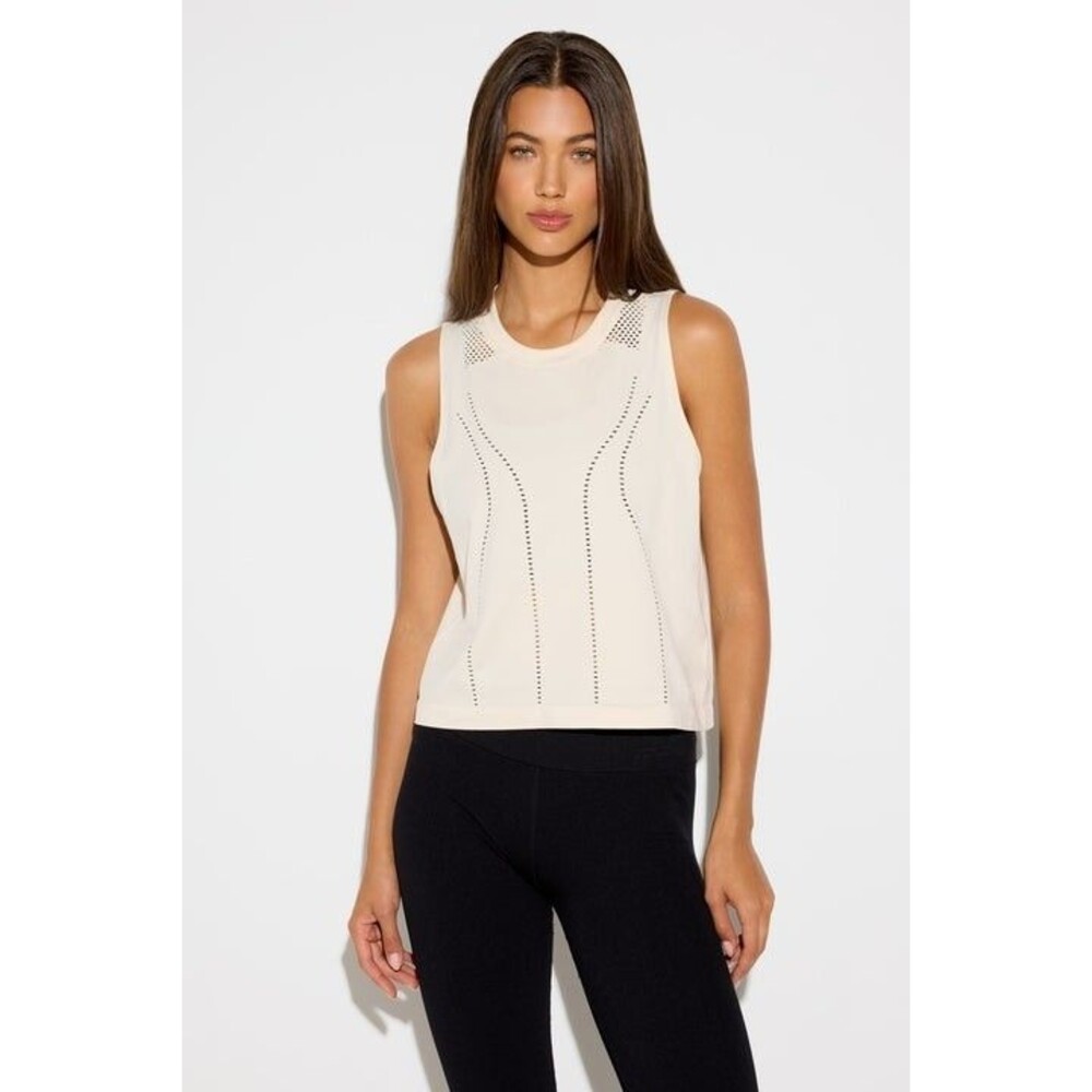 Spiritual Gangster NWT Toni Seamless Muscle Tank White M/L Relaxed